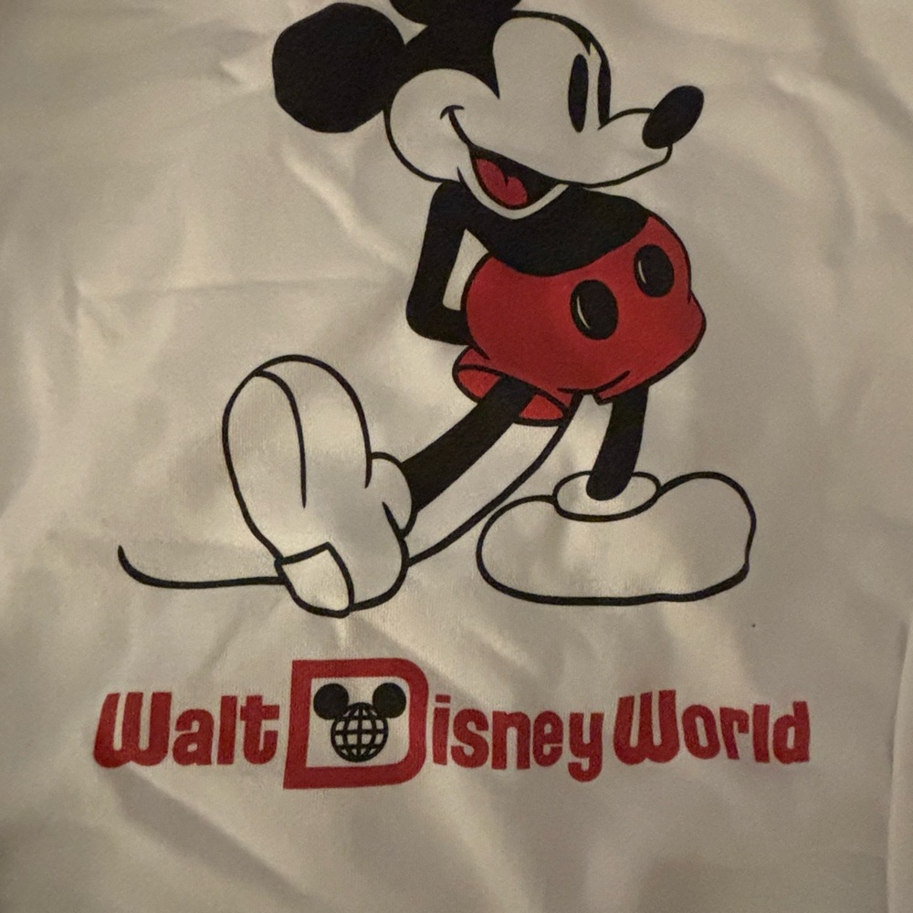 Disney White Shirt with Red Mickey Mouse Graphic - Picture 3 of 3